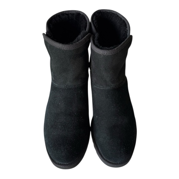 UGG Black Twinface Sheepskin/Suede Ankle Boot CORY Women Size 7 - Picture 6 of 10